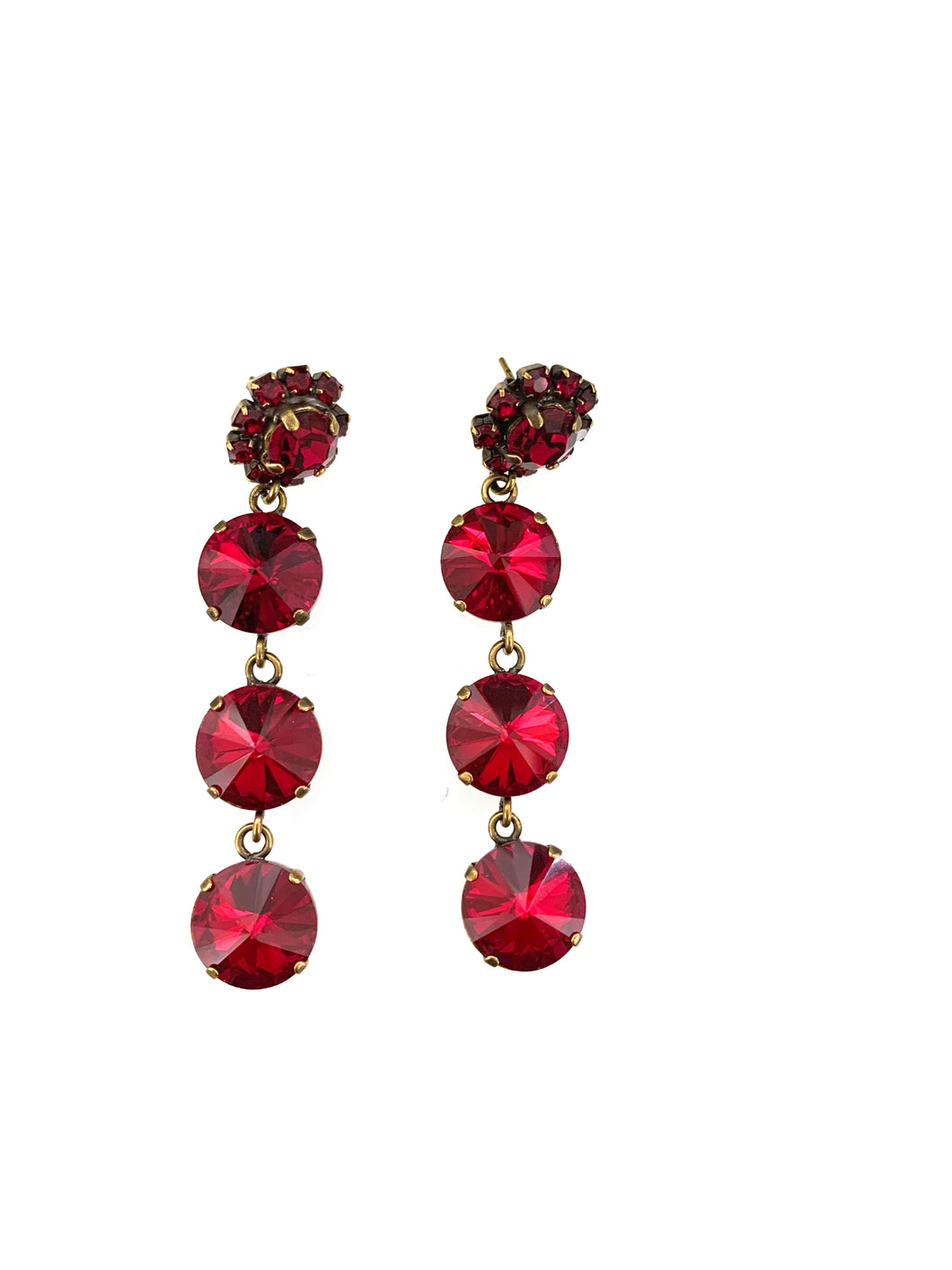 Red earrings