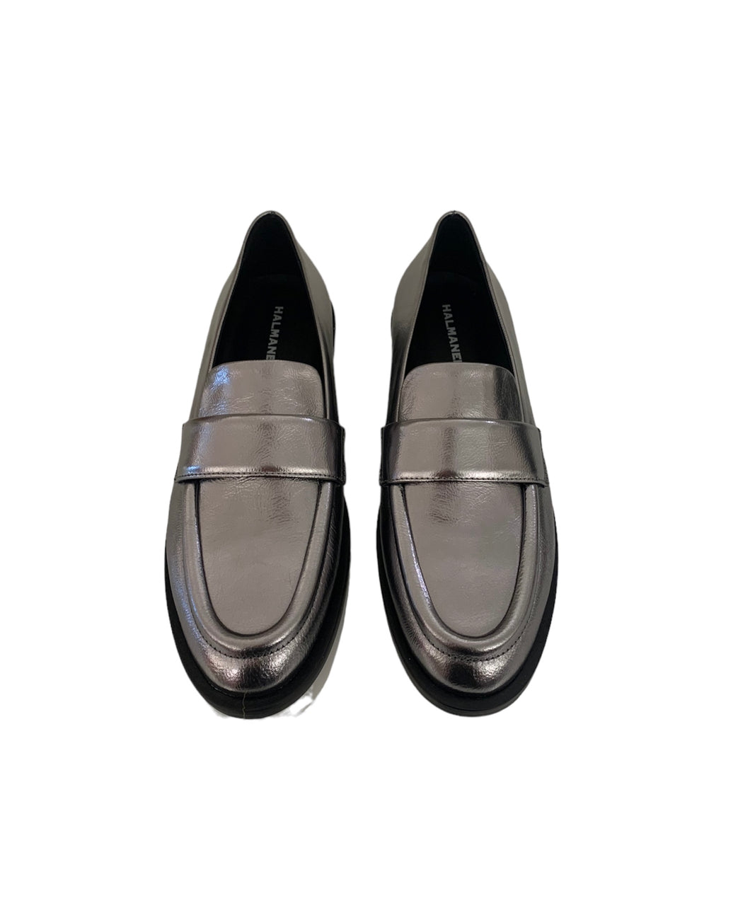 Silver loafers