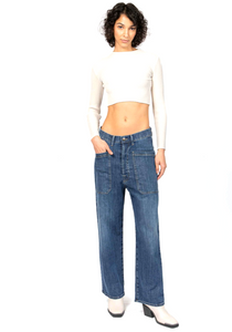 Loose fatigue jeans