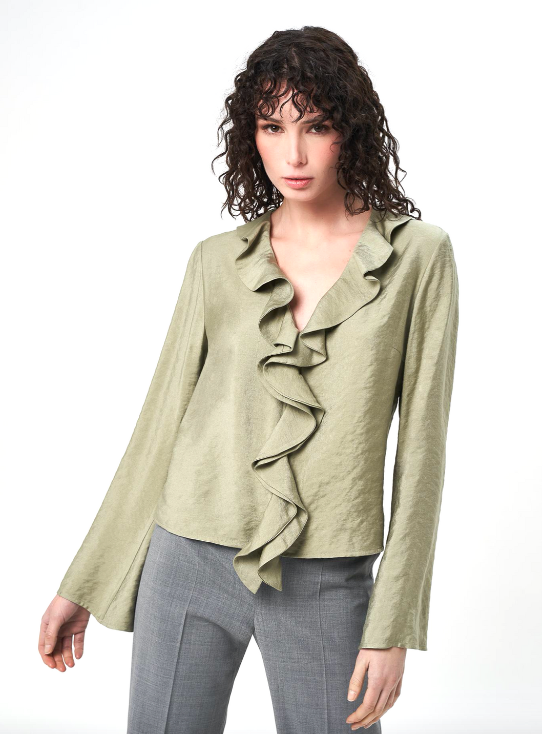 Viscose twill blouse