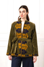 Carica l&#39;immagine nel visualizzatore di Gallery, Velvet embroidered jacket
