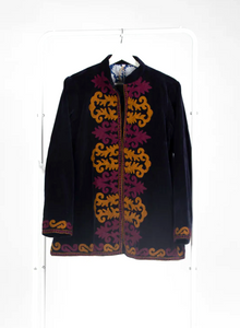 Velvet embroidered jacket