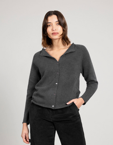 Merino and cashmere cardigan