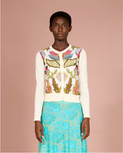 Carica l'immagine nel visualizzatore di Gallery, Floral print crewneck cardigan
