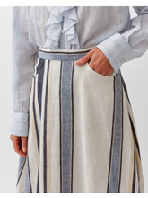 Load image into Gallery viewer, Stripes long skirt
