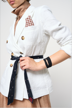 Carica l'immagine nel visualizzatore di Gallery, Linen white tailleur
