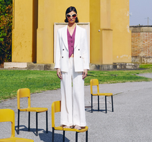 Carica l'immagine nel visualizzatore di Gallery, Linen white tailleur
