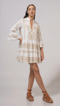 Carica l'immagine nel visualizzatore di Gallery, White and gold dress
