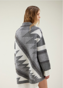 Geometric cardigan